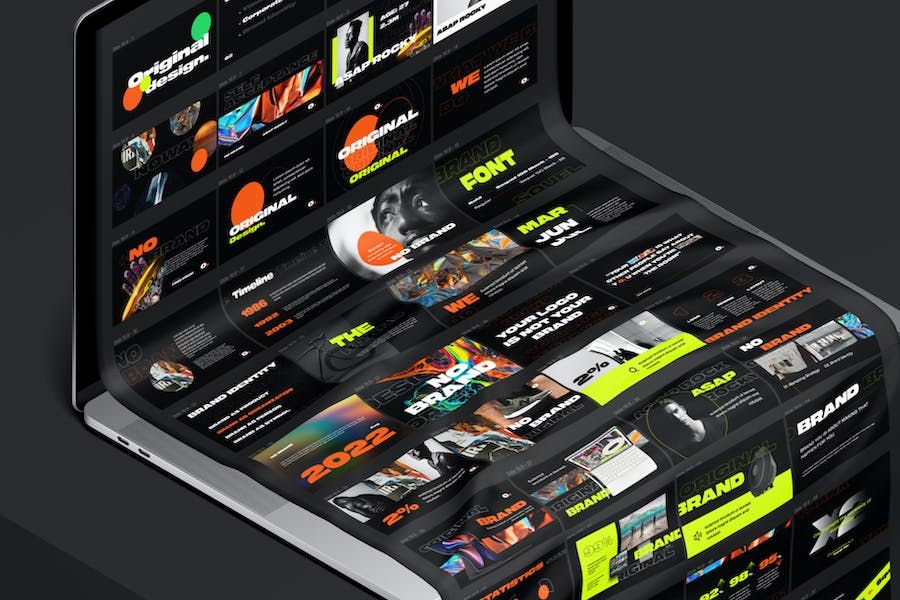 时尚杂志风格PPT模板 - 顶尖PPT