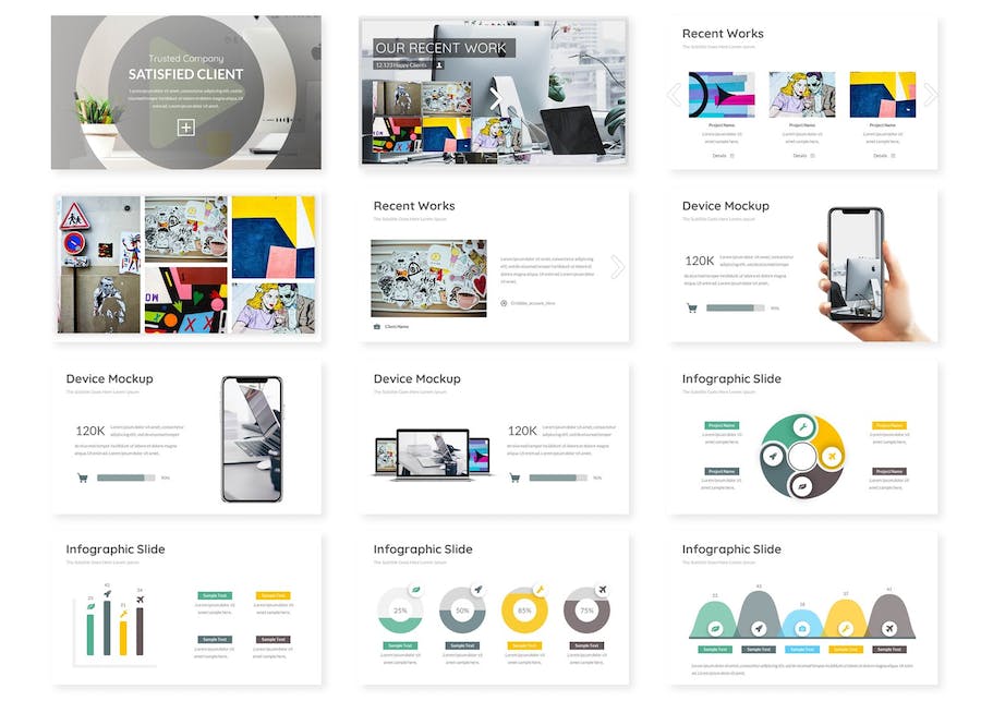 创意商业品牌推广Keynote模板 - 顶尖PPT