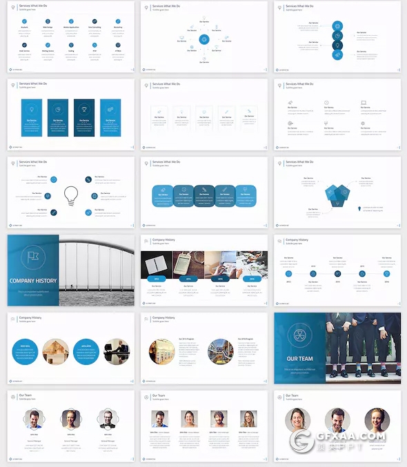 90页4种配色欧美团队会议工作总结keynote模板 - 顶尖PPT