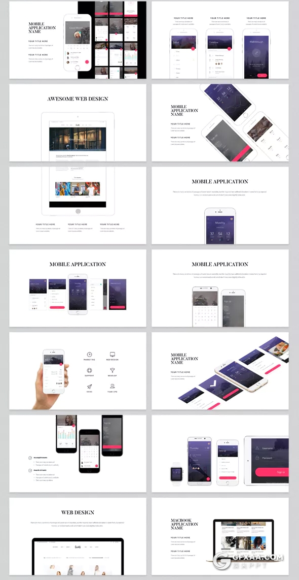 118页简约时尚风格ppt模板 - 顶尖PPT