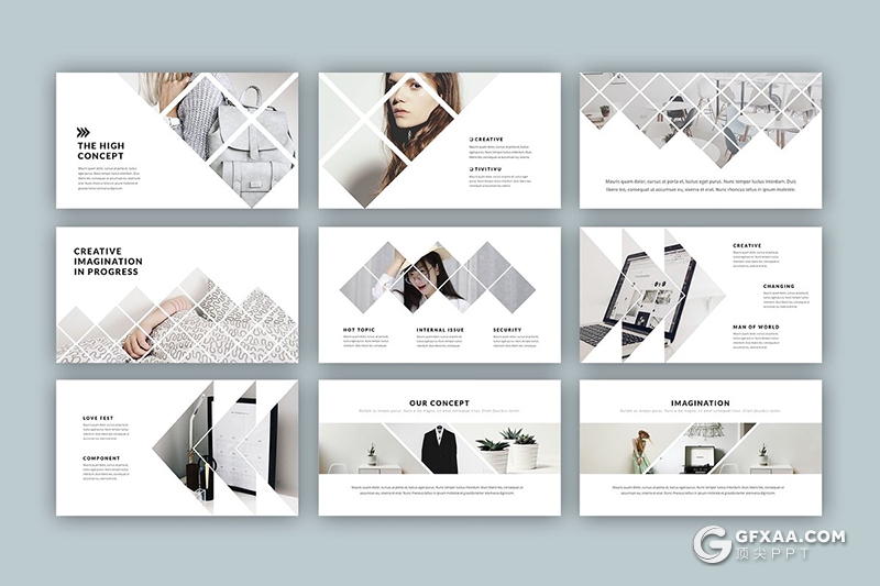 309页欧美文艺风格大型PPT模板 - 顶尖PPT
