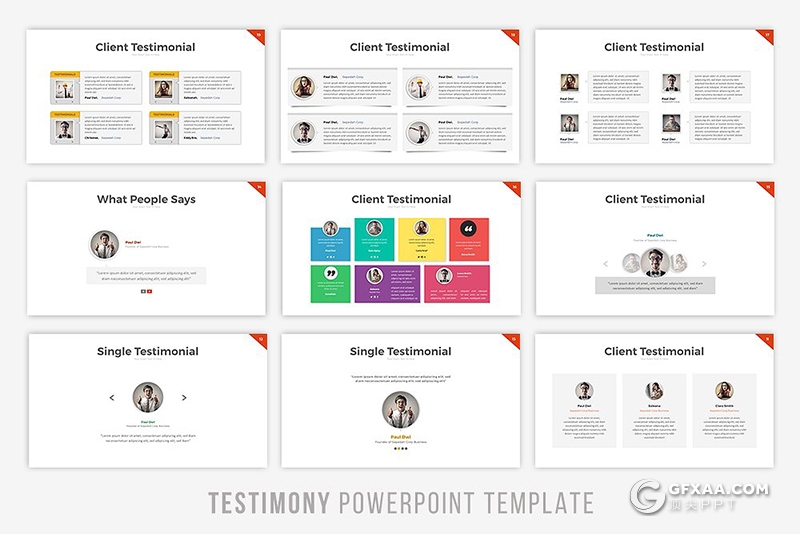 23页人物名言PPT模板 - 顶尖PPT