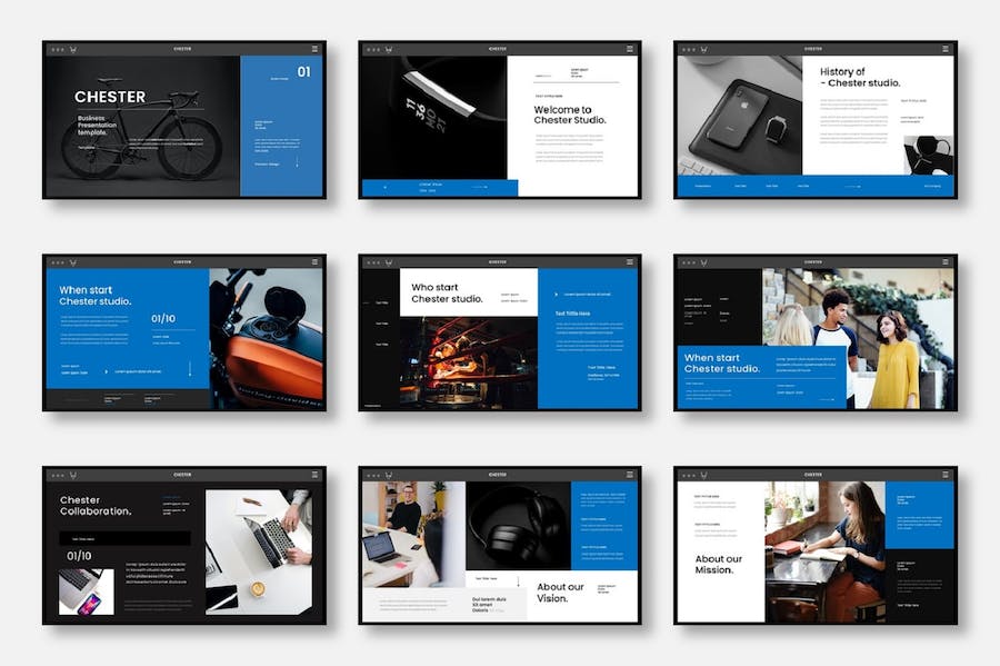 商务演示企业介绍市场分析keynote模板 - 顶尖PPT