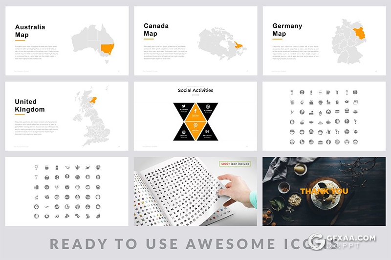 56页餐饮美食介绍展示ppt模板 两种尺寸规格 - 顶尖PPT