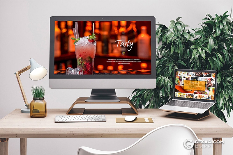 56页餐饮美食介绍展示ppt模板 两种尺寸规格 - 顶尖PPT