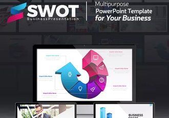 111页欧美SWOT高端商务通用PPT模板 3种尺寸比例 - 顶尖PPT