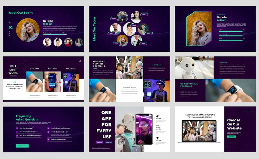 人工智能技术发展讲述Keynote模板 - 顶尖PPT