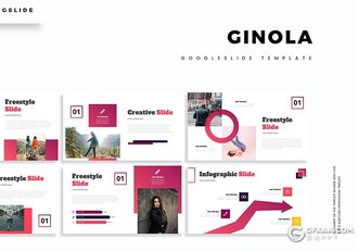 30页5种配色精美商务Google slides模板 - 顶尖PPT