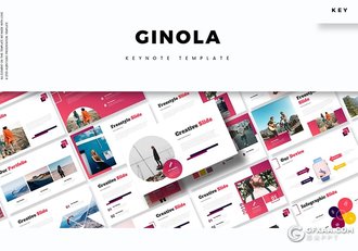 30页5种配色精美商务keynote模板 - 顶尖PPT