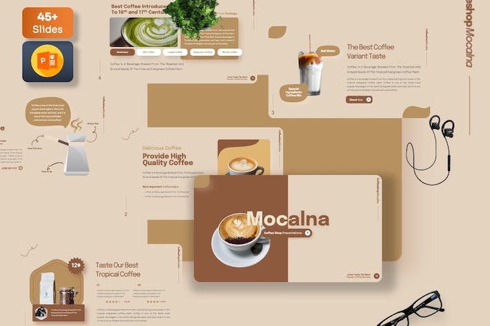 咖啡品牌行业竞品分析PPT模板 - 顶尖PPT