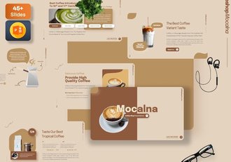 咖啡品牌行业竞品分析PPT模板 - 顶尖PPT