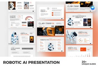 机器人AI主题演讲keynote模板 - 顶尖PPT