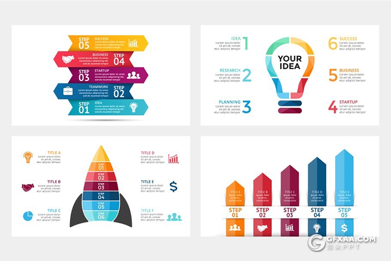 精美创意图形素材 8种格式PPT, PPTX, KEY, PSD, EPS, AI, JPEG - 顶尖PPT