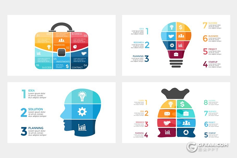 精美创意图形素材 8种格式PPT, PPTX, KEY, PSD, EPS, AI, JPEG - 顶尖PPT