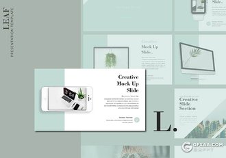 50页简约文艺花草植物展示介绍keynote模板 - 顶尖PPT