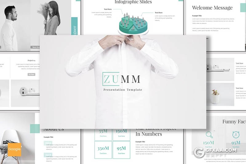 30页5种配色 欧美简约商务多用途ppt模板 - 顶尖PPT