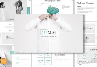 30页5种配色 欧美简约商务多用途ppt模板 - 顶尖PPT