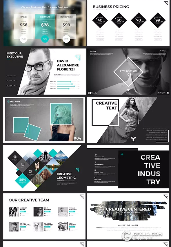 90页10种配色 欧美高端商务多用途keynote模板 - 顶尖PPT