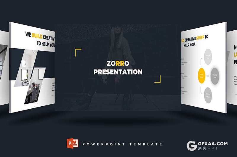 30页5种配色 国外创意商务ppt模板 - 顶尖PPT