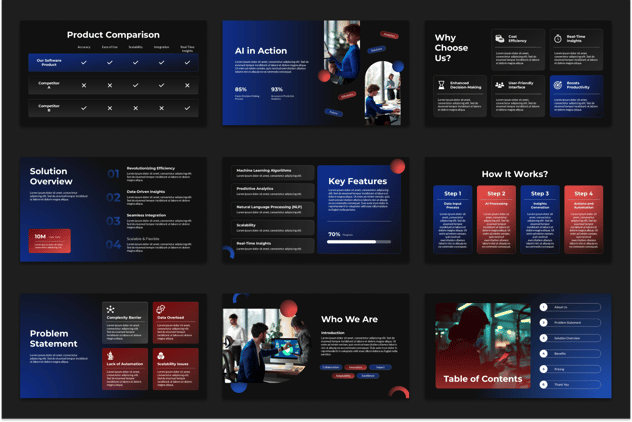 AI软件人工智能演示keynote模板 - 顶尖PPT