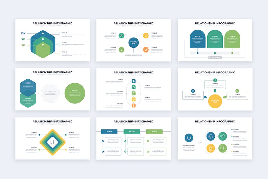 商业关系分析流程信息图形Keynote模板 - 顶尖PPT