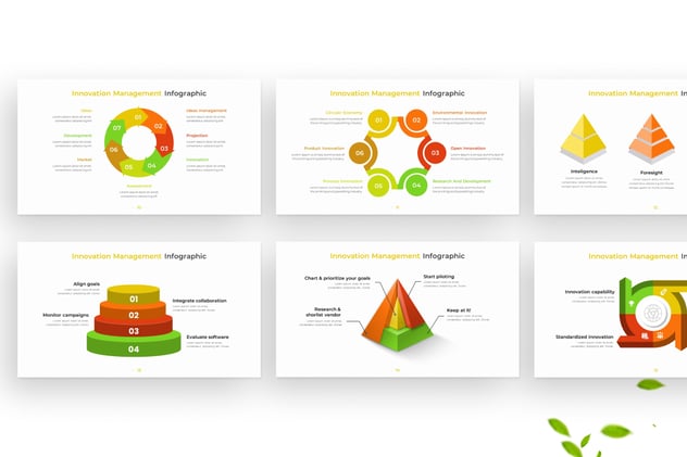 创新管理信息图形PPT模板 - 顶尖PPT