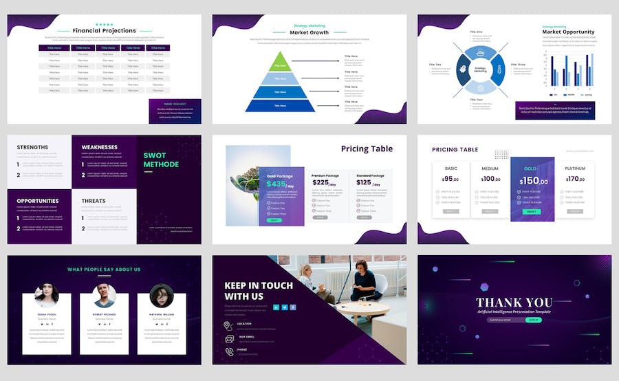 人工智能技术发展讲述Keynote模板 - 顶尖PPT