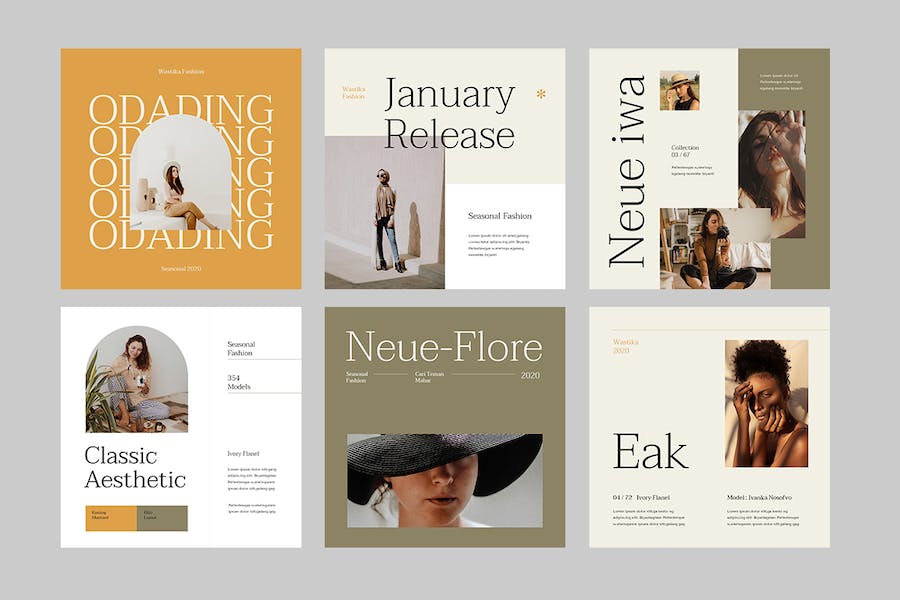 时尚服装目录社交媒体推介PPT模板 - 顶尖PPT