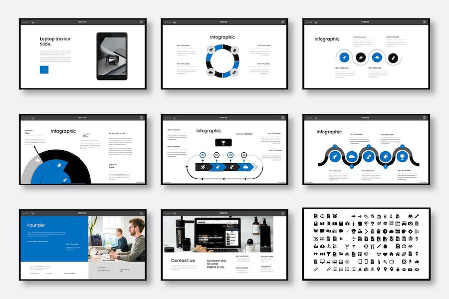 商务演示企业介绍市场分析keynote模板 - 顶尖PPT