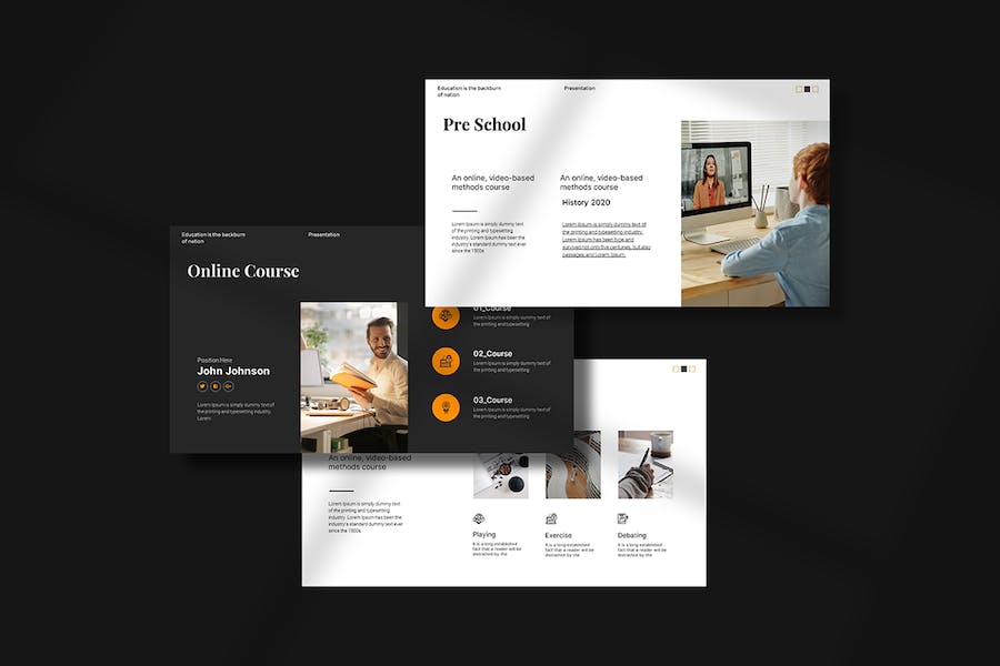 简洁教育培训演示文稿PPT模板 - 顶尖PPT