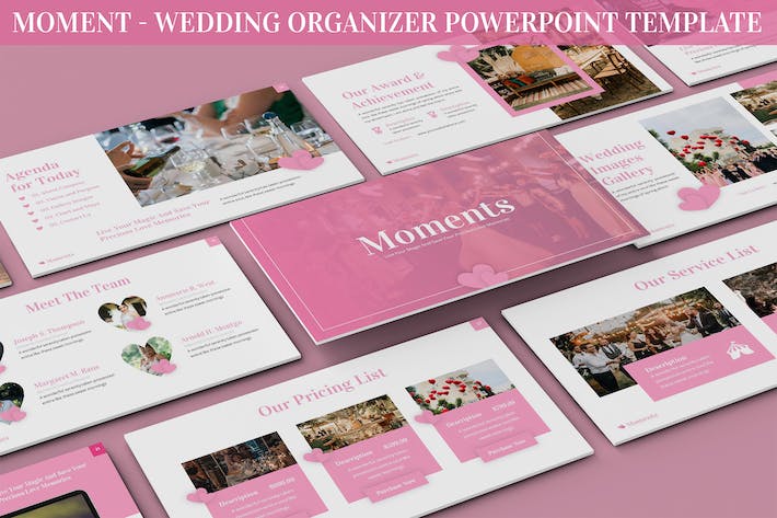 朋友圈婚礼组织策划PPT模板 - 顶尖PPT