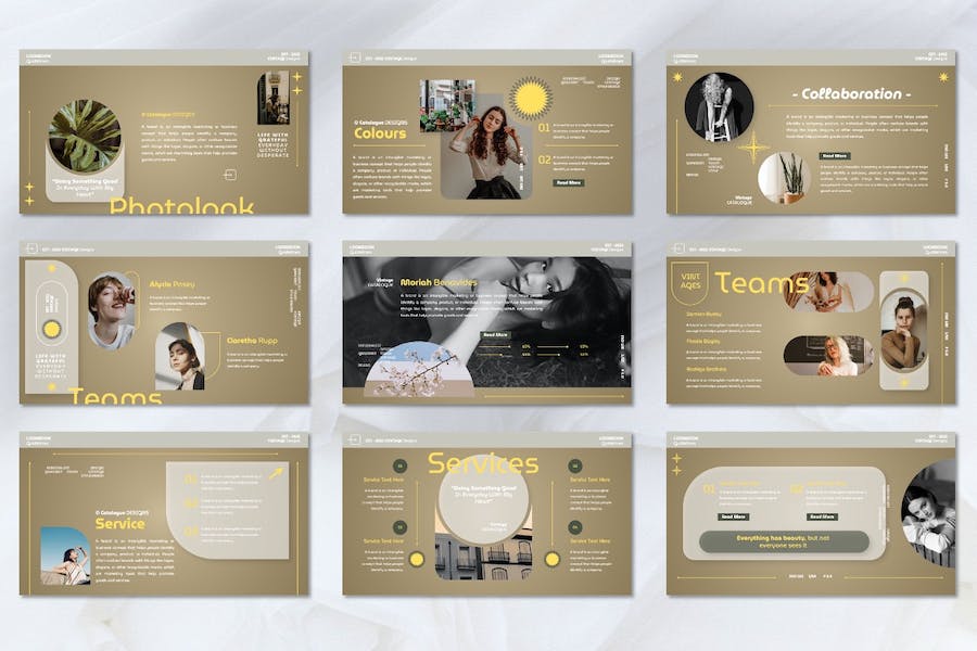 美学艺术设计风格展示讲座Keynote模板 - 顶尖PPT