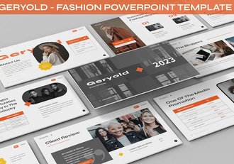 时尚服装品牌推广展示PPT模板 - 顶尖PPT