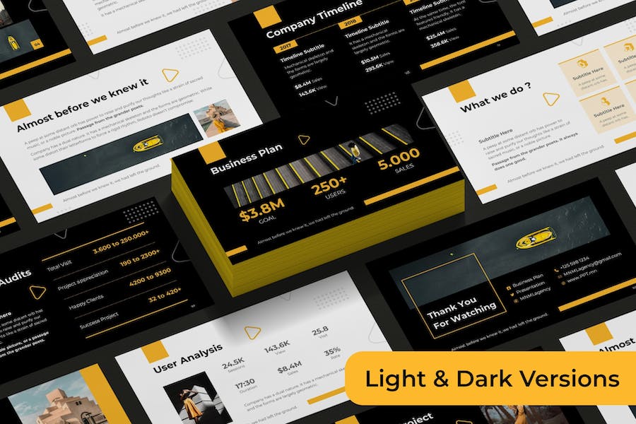 商务业务计划动画keynote模板 - 顶尖PPT