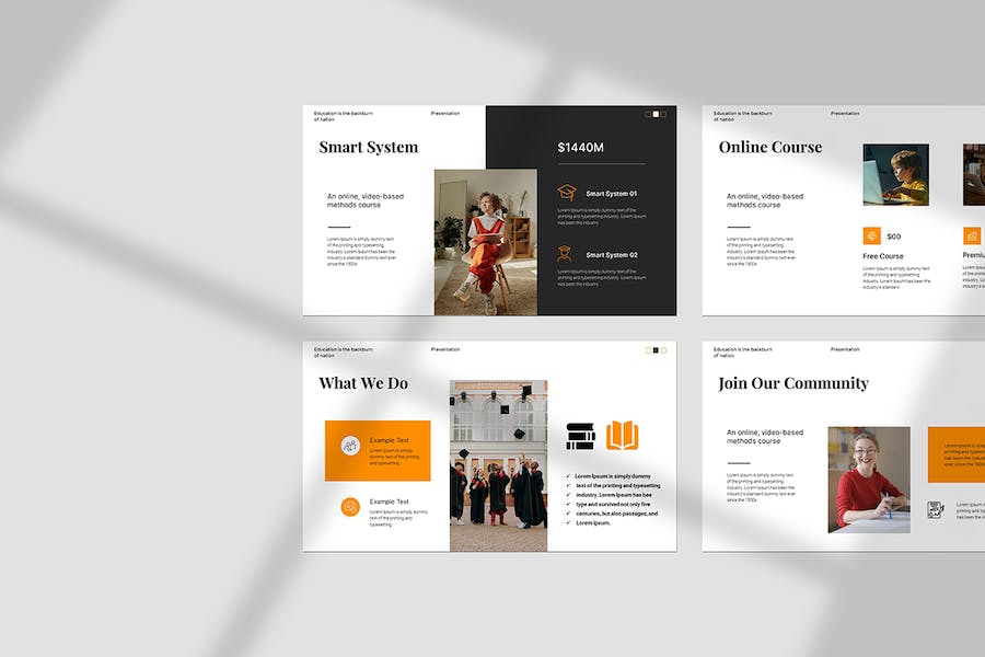 简洁教育培训演示文稿PPT模板 - 顶尖PPT