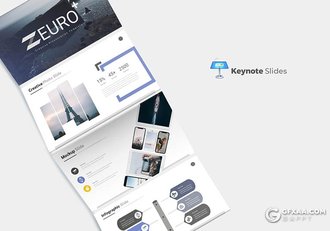 30页欧美时尚商务风格keynote模板 5种配色 - 顶尖PPT