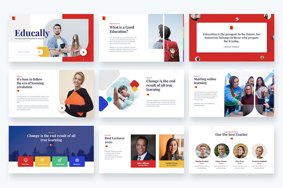 教育课程讲解主题演讲Keynote模板 - 顶尖PPT