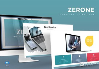 30页多色搭配设计创意商务keynote模板 - 顶尖PPT