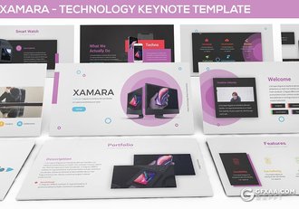 30页3种配色高端商务风格keynote模板 - 顶尖PPT