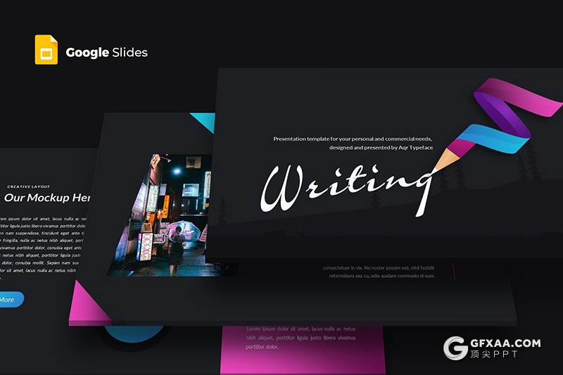 25页5种精美配色 高逼格欧美商务Google slides模板 - 顶尖PPT