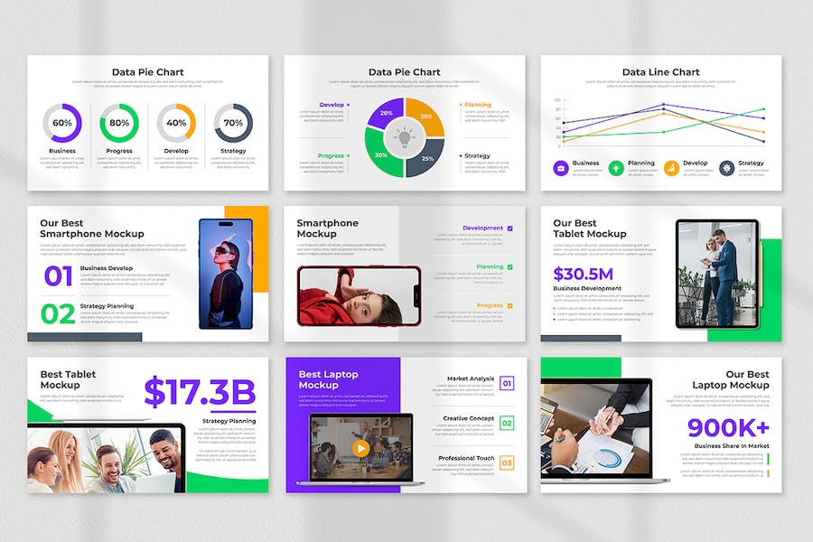 极简商业计划书项目策划PPT模板 - 顶尖PPT