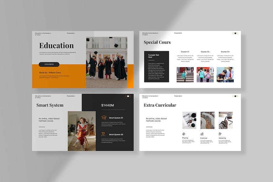 简洁教育培训演示文稿PPT模板 - 顶尖PPT