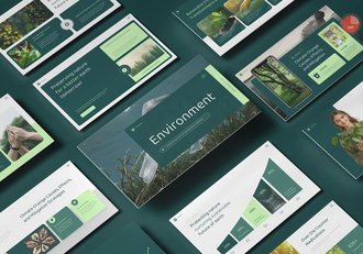 环境生态保护绿色发展PPT模板 - 顶尖PPT