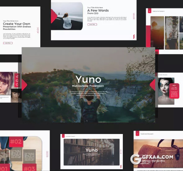 104页欧美红色商务通用ppt模板 - 顶尖PPT