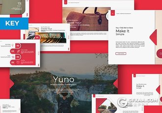 104页欧美红色商务通用keynote模板 - 顶尖PPT