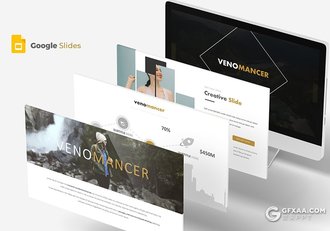 30页5种配色扁平化商务Google slides模板 - 顶尖PPT