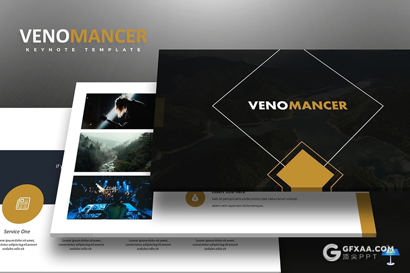 30页5种配色扁平化商务keynote模板 - 顶尖PPT