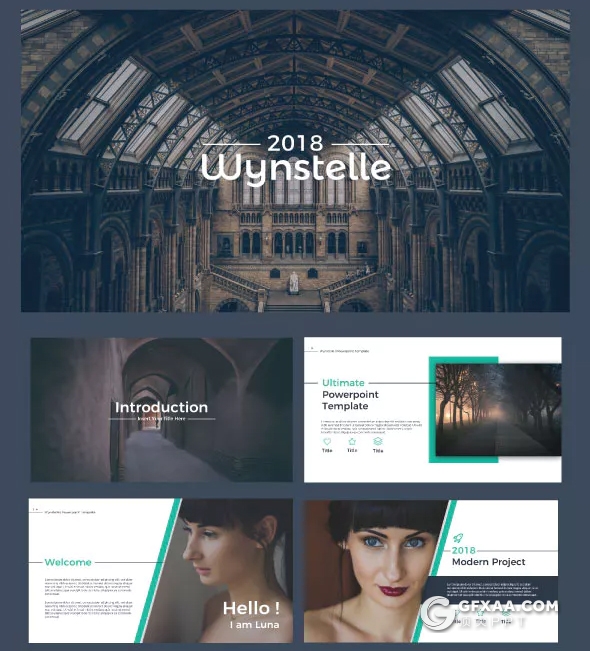 123页欧美风格企业会议工作汇报Google slides模板 - 顶尖PPT