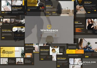 69页欧美风格企业案例团队介绍Google slides模板 - 顶尖PPT