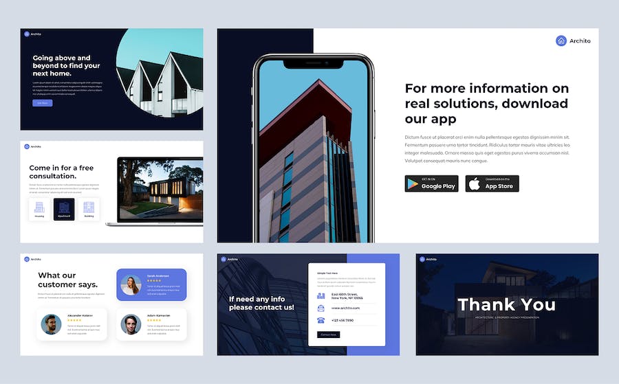 房地产建筑物业管理PPT模板 - 顶尖PPT